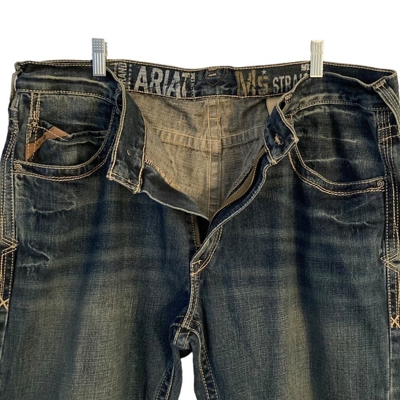 Ariat Medium Wash M5 Slim Straight Jeans - Picture 8 of 15